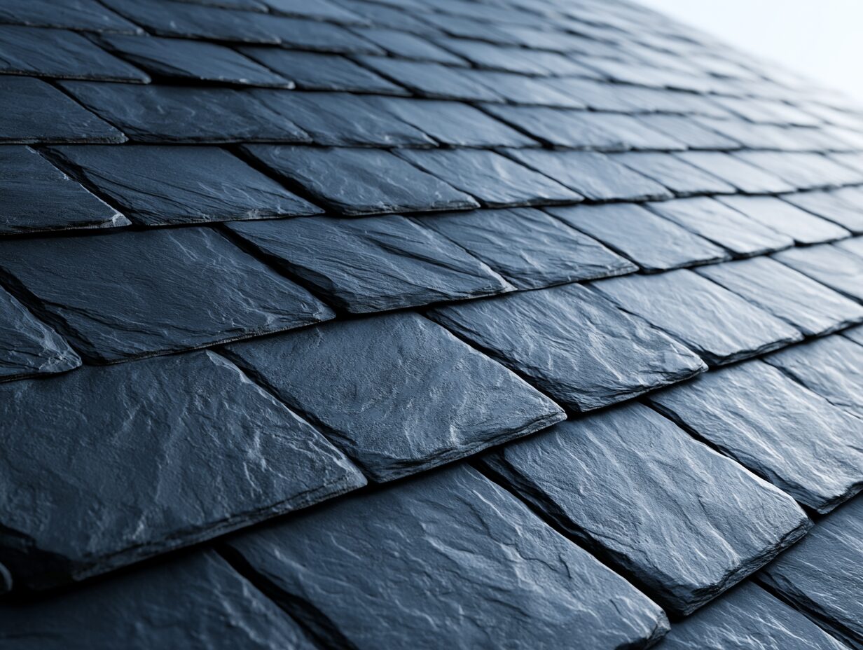 Synthetic slate roofing